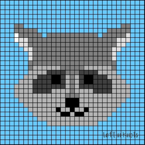 Grids for Kids is back with a woodland animal theme this week! Grids for Kids - Forest Friends is a free crochet pattern that will show you how to turn simple pixel graphs into an adorable plush block. These make wonderful baby toys and could also be used as blanket squares. Each day this week I will release a new square pattern with written color changes. At the end of the week I will show you my finished block and assembly instructions. Below you will find the free written pattern for my raccoon square - complete with written color changes!