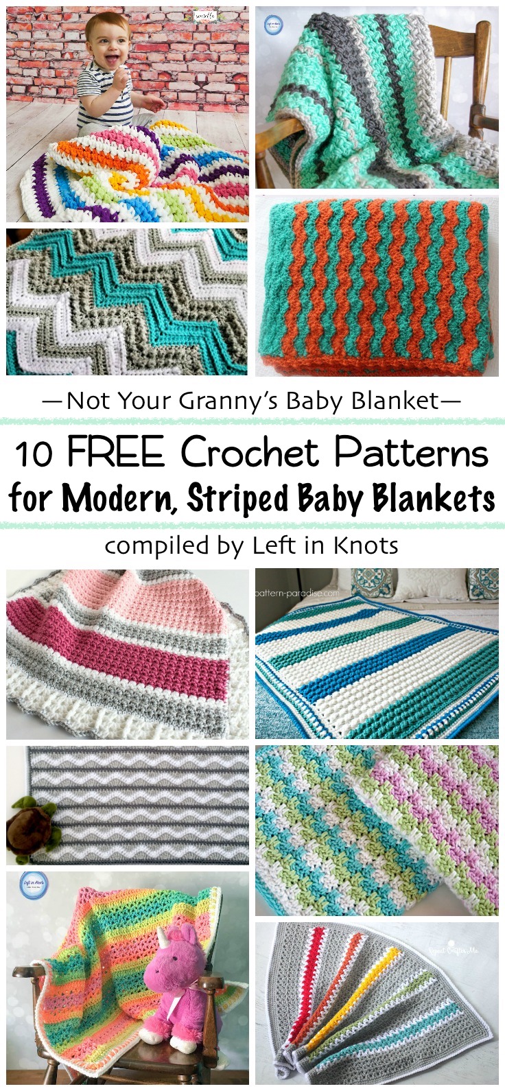 striped baby blanket