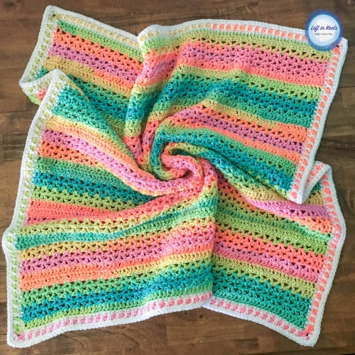 10 Free Crochet Patterns For Striped Baby Blankets Left In