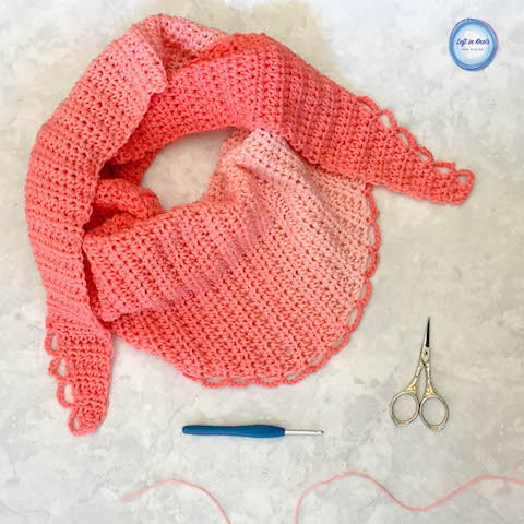 The Petals Mod Scarf is a simple, pretty and modern scarf for the cooling autumn temperatures! This one skein project is beginner friendly and can be embellished in any way you choose. Keep reading for the free crochet pattern :)