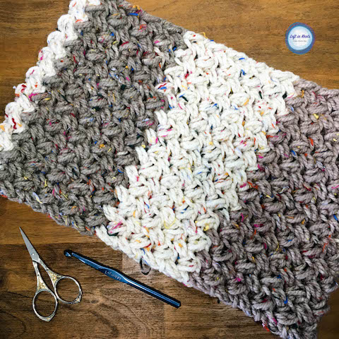 If you have been with me for any length of time here on my little crochet blog, then you may have picked up on the fact that I LOVE: one skein projects, Caron Cakes yarn, texture, and fast, functional and stylish pieces. Sound familiar? Yep! I talk about it all the time. And today's free crochet pattern hits ALL of these marks. Keep reading for the free Sprinkles Cowl crochet pattern