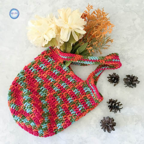 This Mini Market Bag is a perfect one skein crochet project perfect for learning, teaching, gifting or selling! It is SO simple that I am adding it to my "Crochet Basics" collection. Enjoy my newest free pattern :)