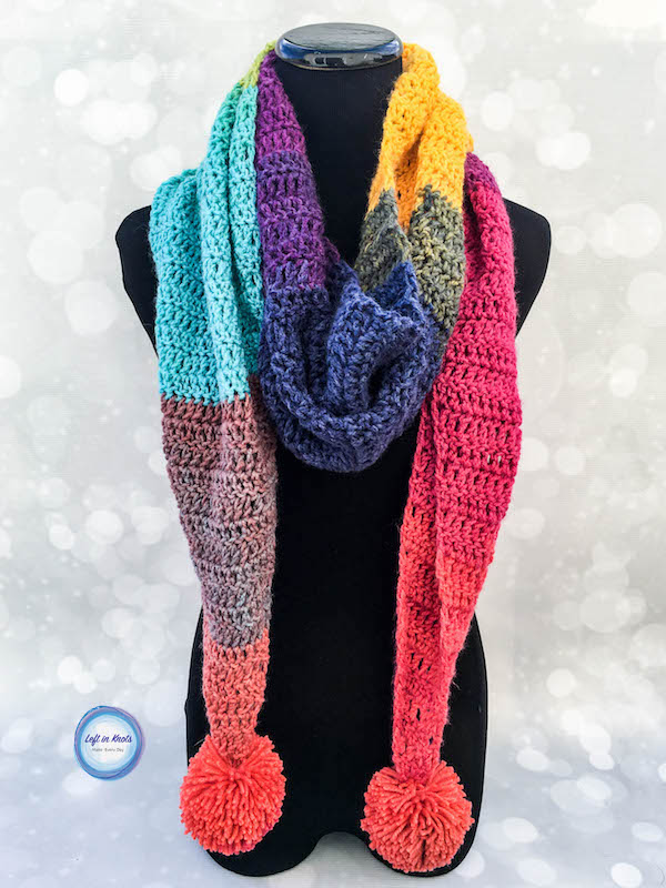 Crochet Chroma Scarf Free One Skein Mandala Yarn Pattern