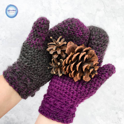 The Star Gazer's Mittens combine texture and warmth to give you a beautiful and functional pair of mittens for the coldest winter days. They take less than one skein of Lion Brand Scarfie yarn and will be a perfect addition to your last-minute gift list this holiday season! This is the second free crochet pattern of my Seven Days of Scarfie pattern collection.