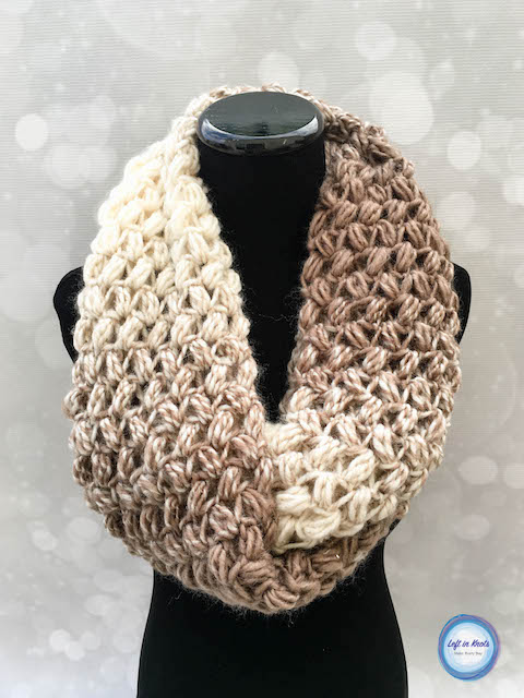 This free crochet pattern uses the cloud-like texture of Lion Brand Scarfie yarn combined with the bean stitch to make the most beautiful and comfortable infinity scarf. The Coffee Bean Infinity Scarf takes just one skein of Lion Brand Scarfie yarn and will be a perfect addition to your last-minute gift list this holiday season! This is the third free crochet pattern of my Seven Days of Scarfie pattern collection.
