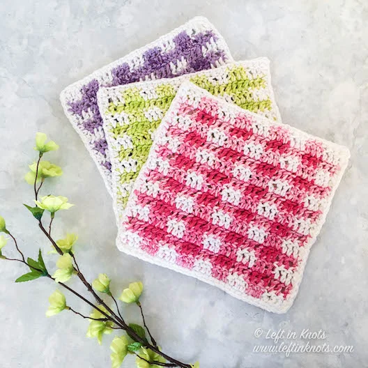 How to Crochet Gingham Print Video Tutorial — Left in Knots