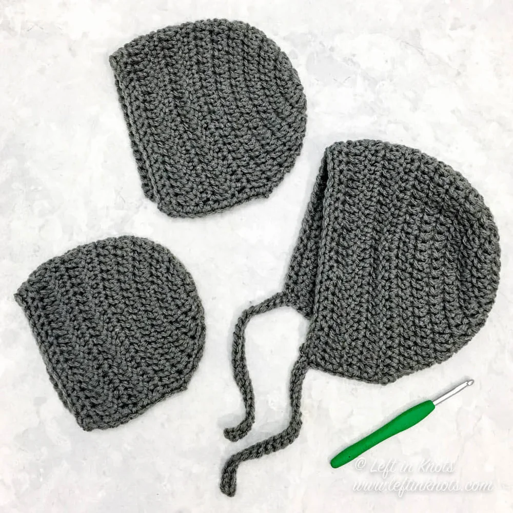 Crochet Bonnet Sizes Newborn Through Adult A Free Pattern Left In Knots