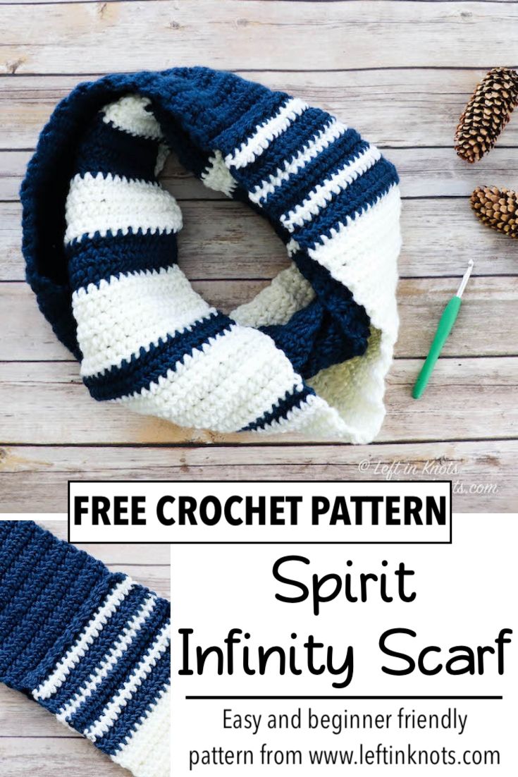 Crochet Spirit Scarf Infinity Scarf Free Pattern Left In