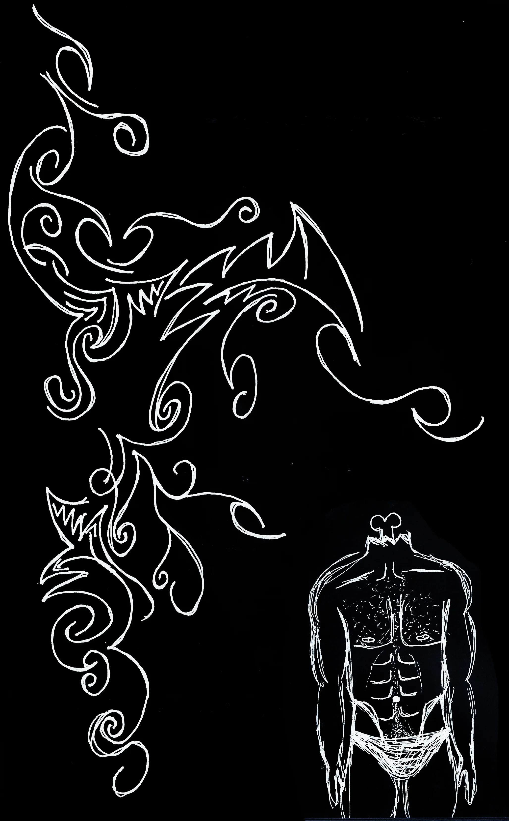 Doodles - Inverted pen on paper