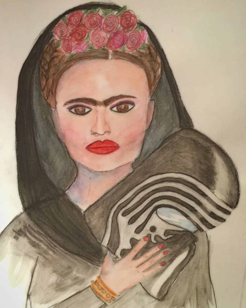 Frida Kylo - Watercolour Pencil