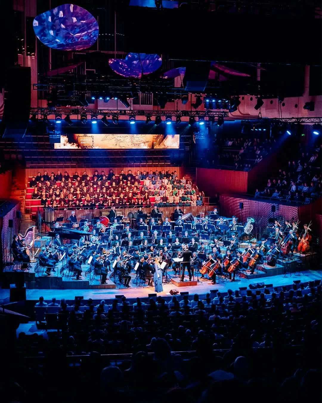 Concert Lab production of The Lord of the Rings with the Sydney Symphony Orchestra, conducted by Nicholas Buc and featuring Kate Miller-Heidke, with screen visuals by Mohworks Films.