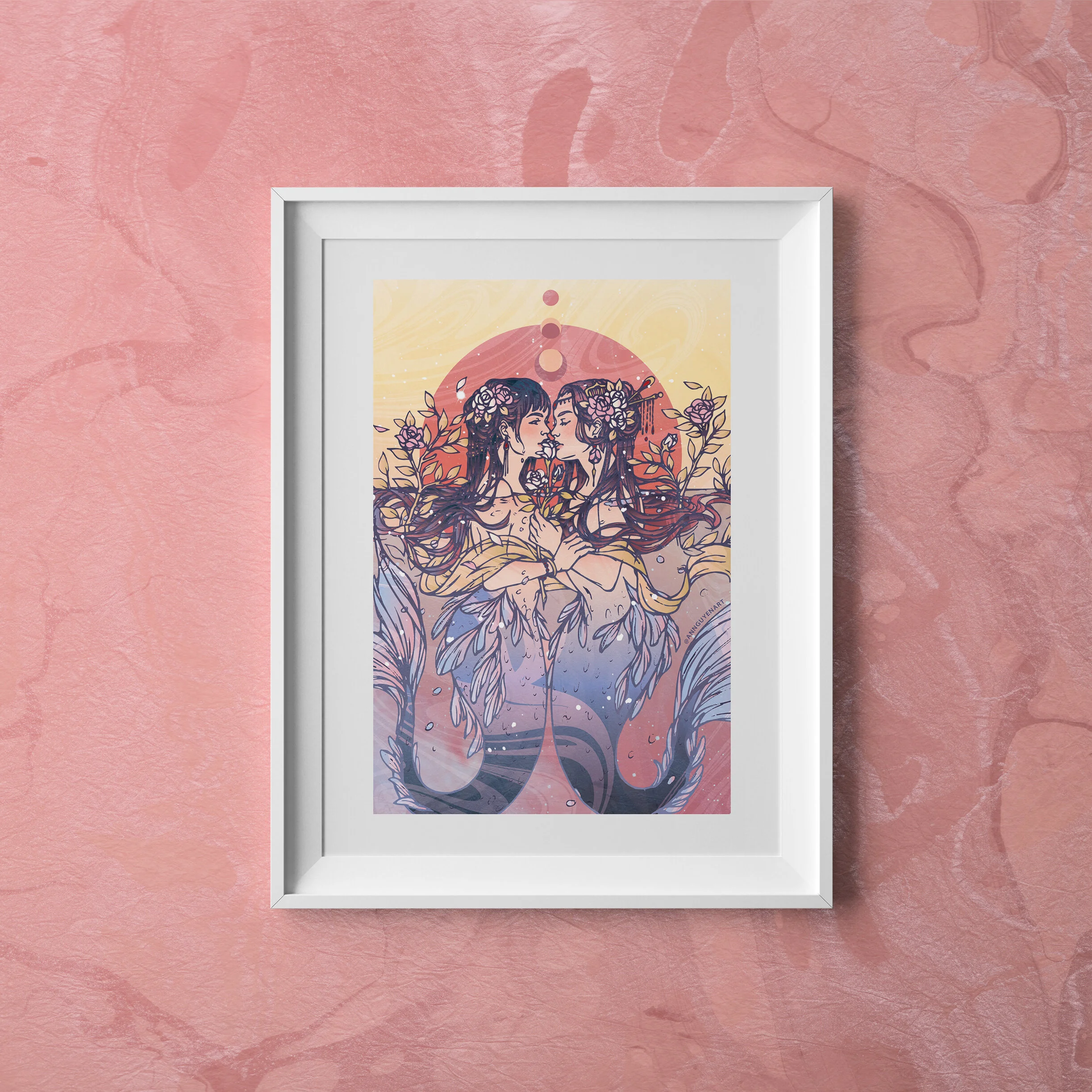 Our_Sacred_Love_Mermaid_Postcard_Framed.jpg