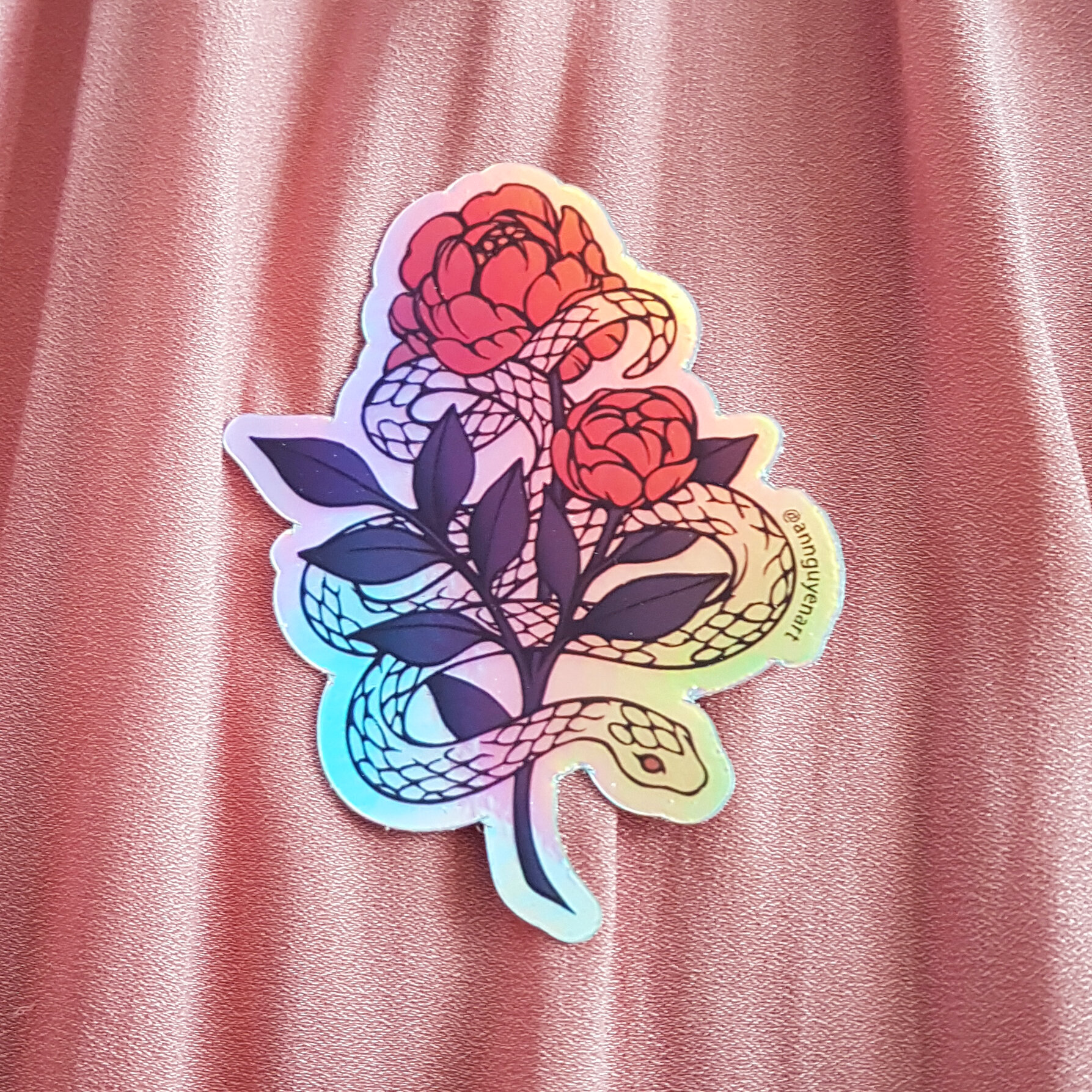 Snake-flower-holo-sticker.jpg