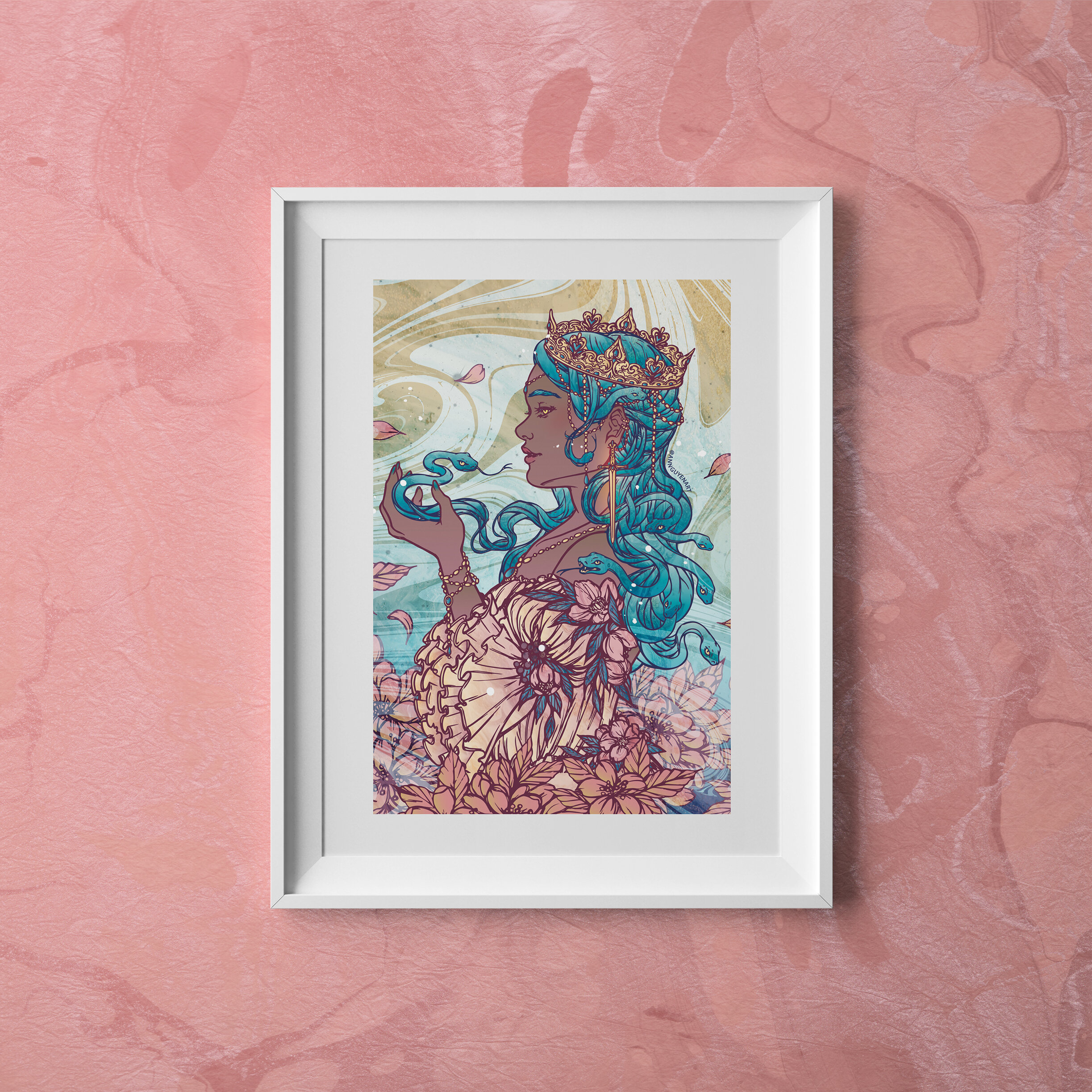 Tarot-Queen-of-Swords-Postcard-Frame-Pink-BG.jpg