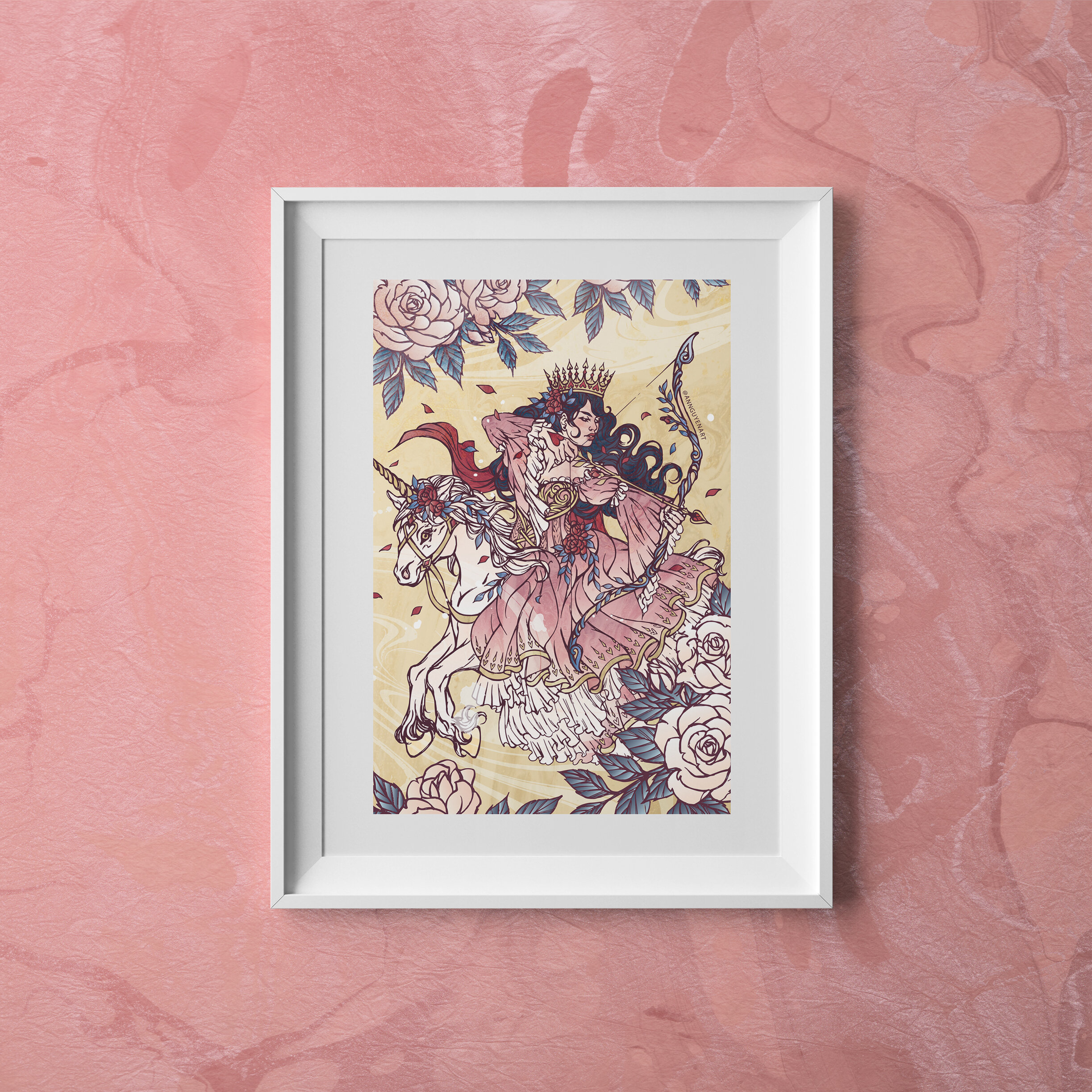 Tarot-Queen-of-Wands-Postcard-Frame-Pink-BG.jpg