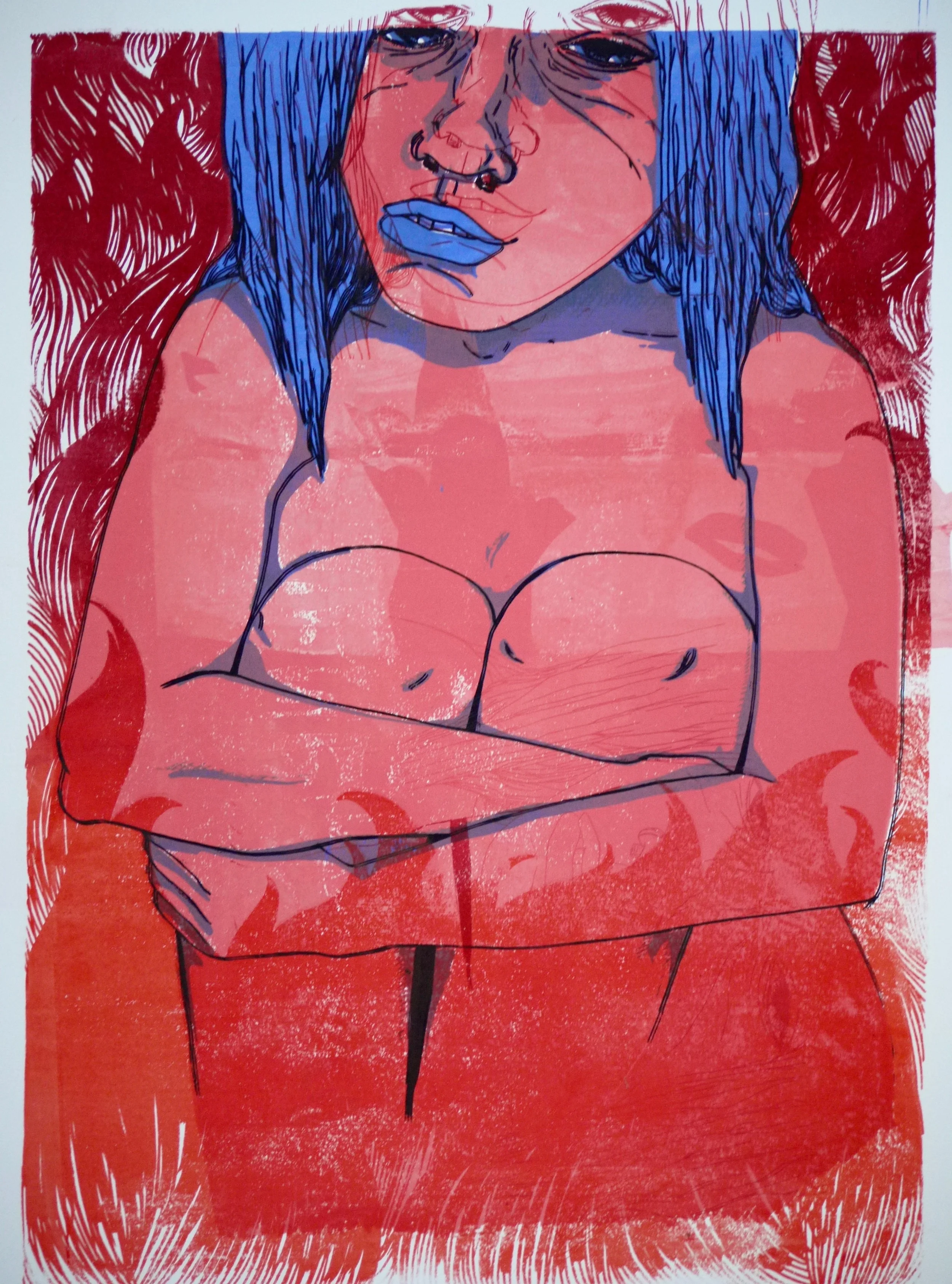  Seven-layer Silk Screen. White BFK. 2015    