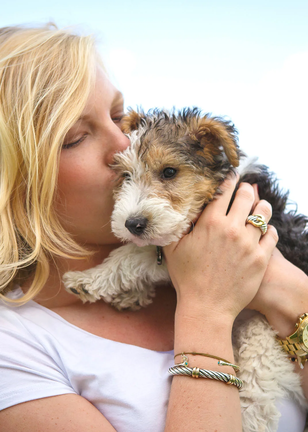 Daily Dose - July 18, 2019 - Kiss Kiss - Wire Fox Terrier Puppy