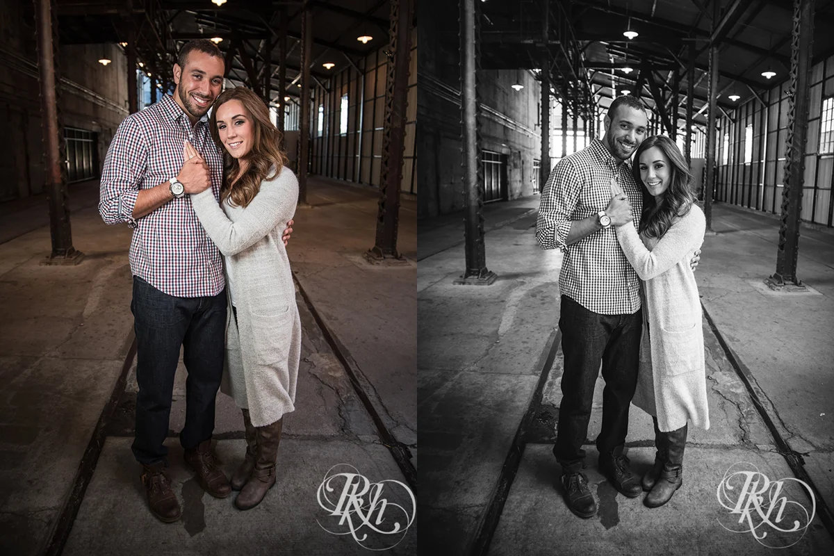 Brittany & Justin - Minneapolis Engagement Photography - Mill City Ruins -31a