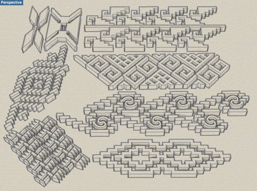 Mitla Fretwork Designs