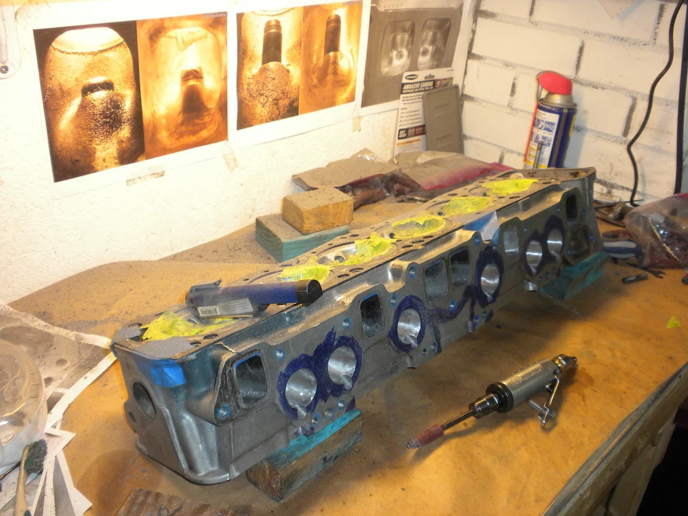 Porting & Polishing Datsun Cylinder Head