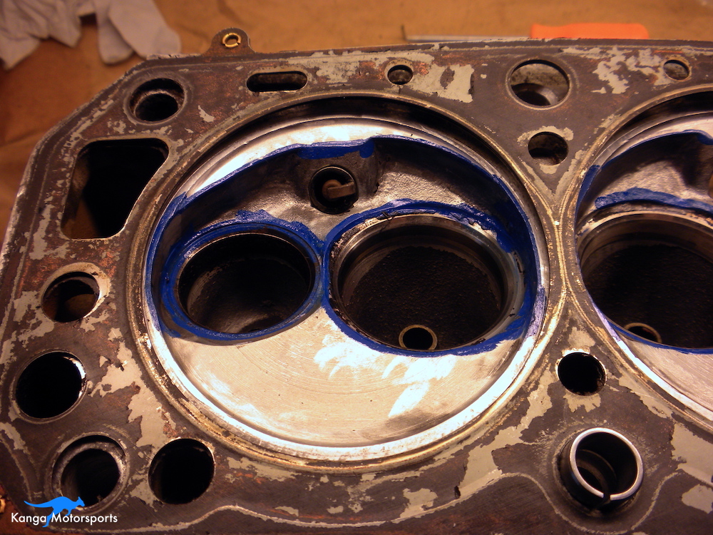 Datsun Cylinder Head Marking with Head Gasket 2.JPG