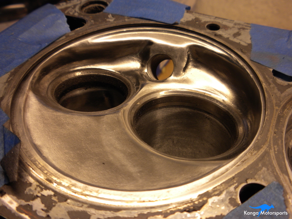 Datsun Cylinder Head Chamber Polishing Stage 1.JPG