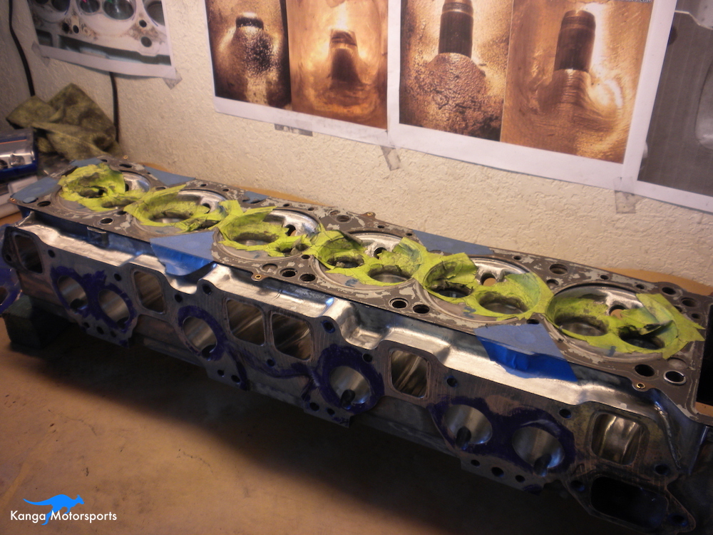 Datsun Cylinder Head Ports Finished now to Chambers.JPG