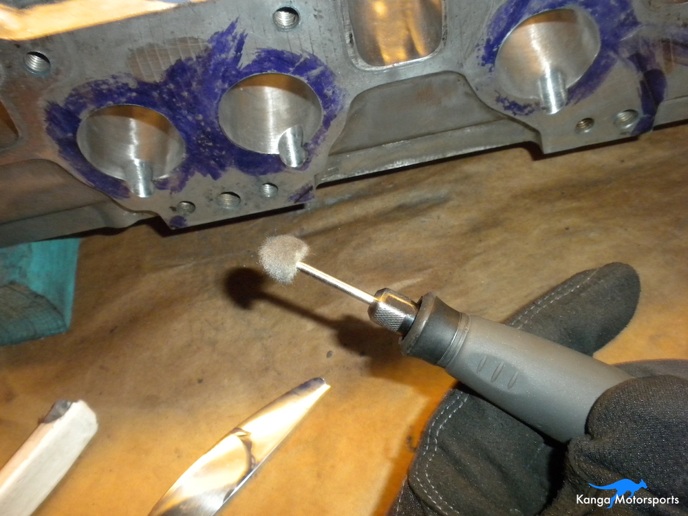 Datsun Cylinder Head Chamber Polishing.JPG
