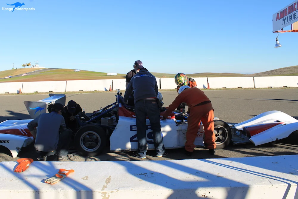 Quick pedal change during the NASA 25 Hours of Thunderhill