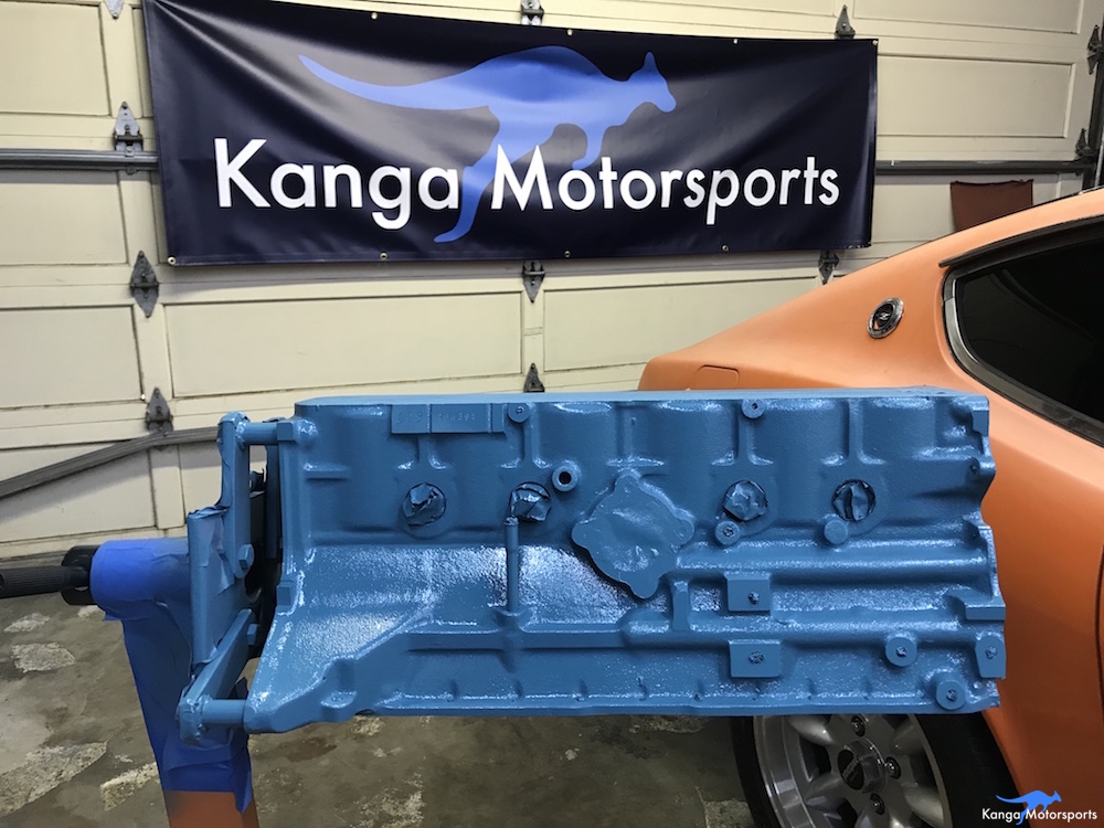 Painting the Engine Block - Datsun 240z — Kanga Motorsports