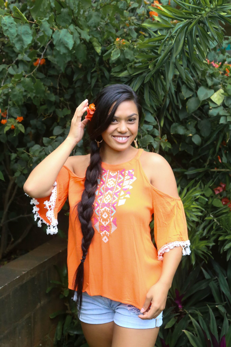 Wear a bright cold shoulder for an even bigger statement!