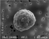 Fe cosmic dust. STEM image, 11 µm. (NASA – L2021G21 CDC V.15 1997)