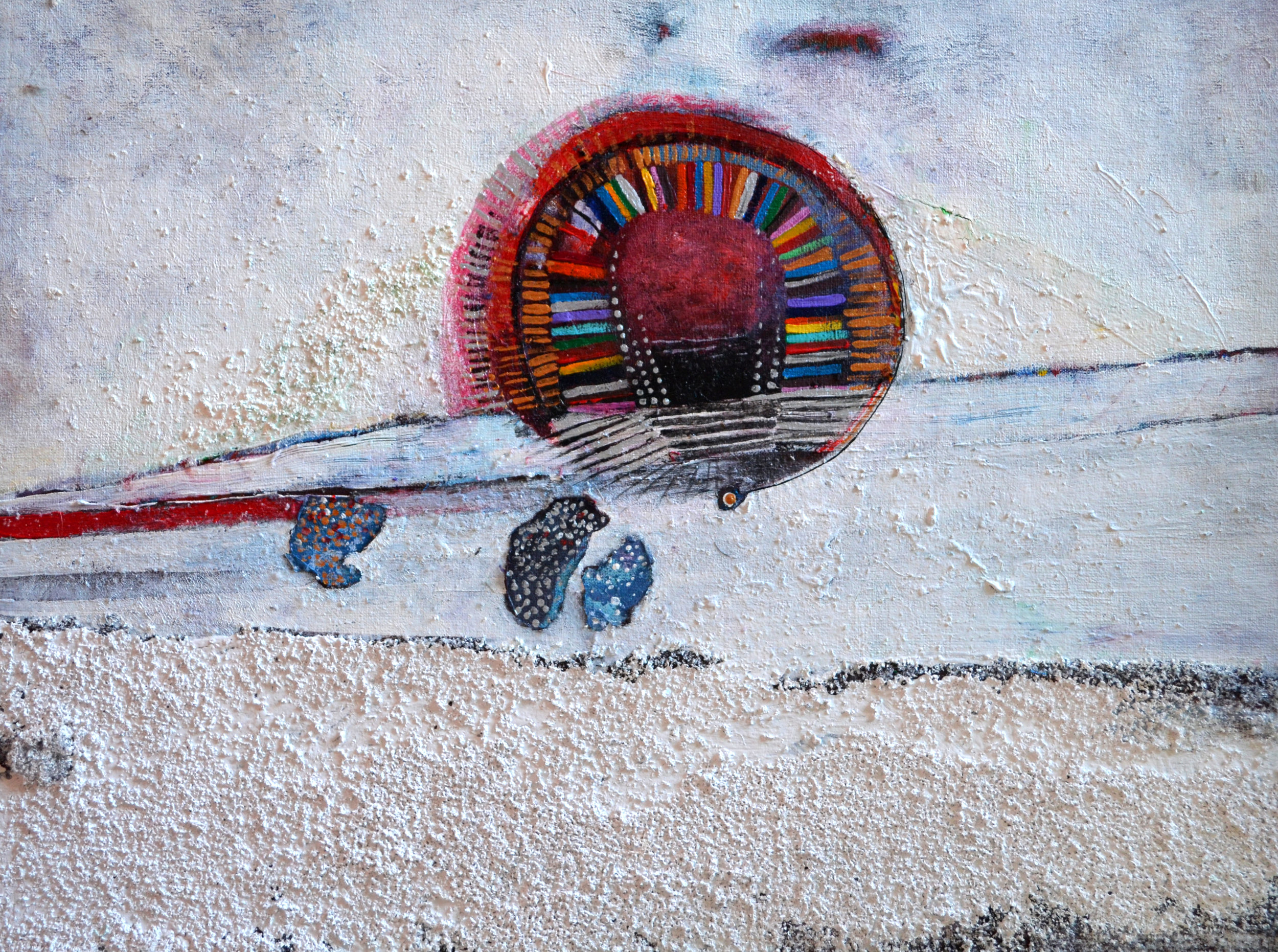  Sunset, 30 x 40, acrilic, sand, 2008 