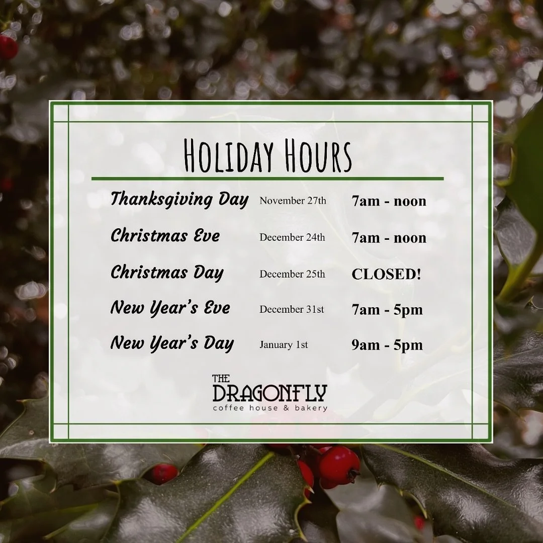 Less than a week till Christmas! Check out our hours for the next couple weeks&hellip;🎄🌟