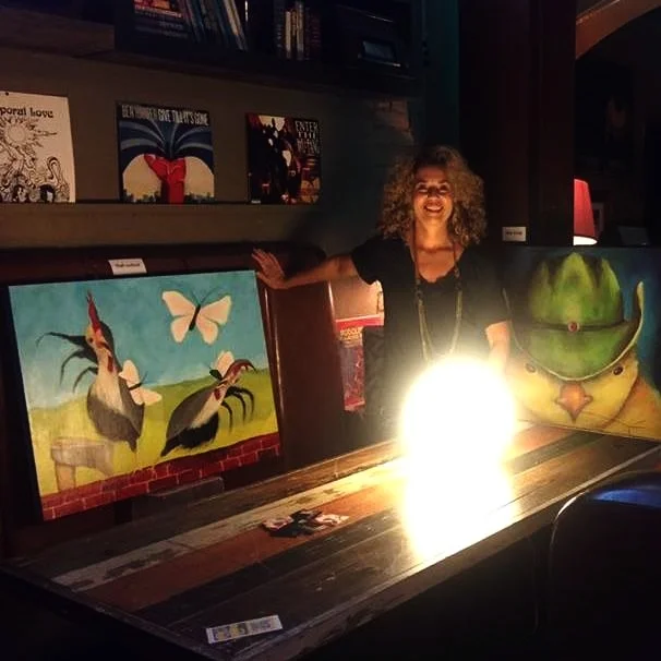 At Saint Rocke Women in the Arts Showcase in Art and Music