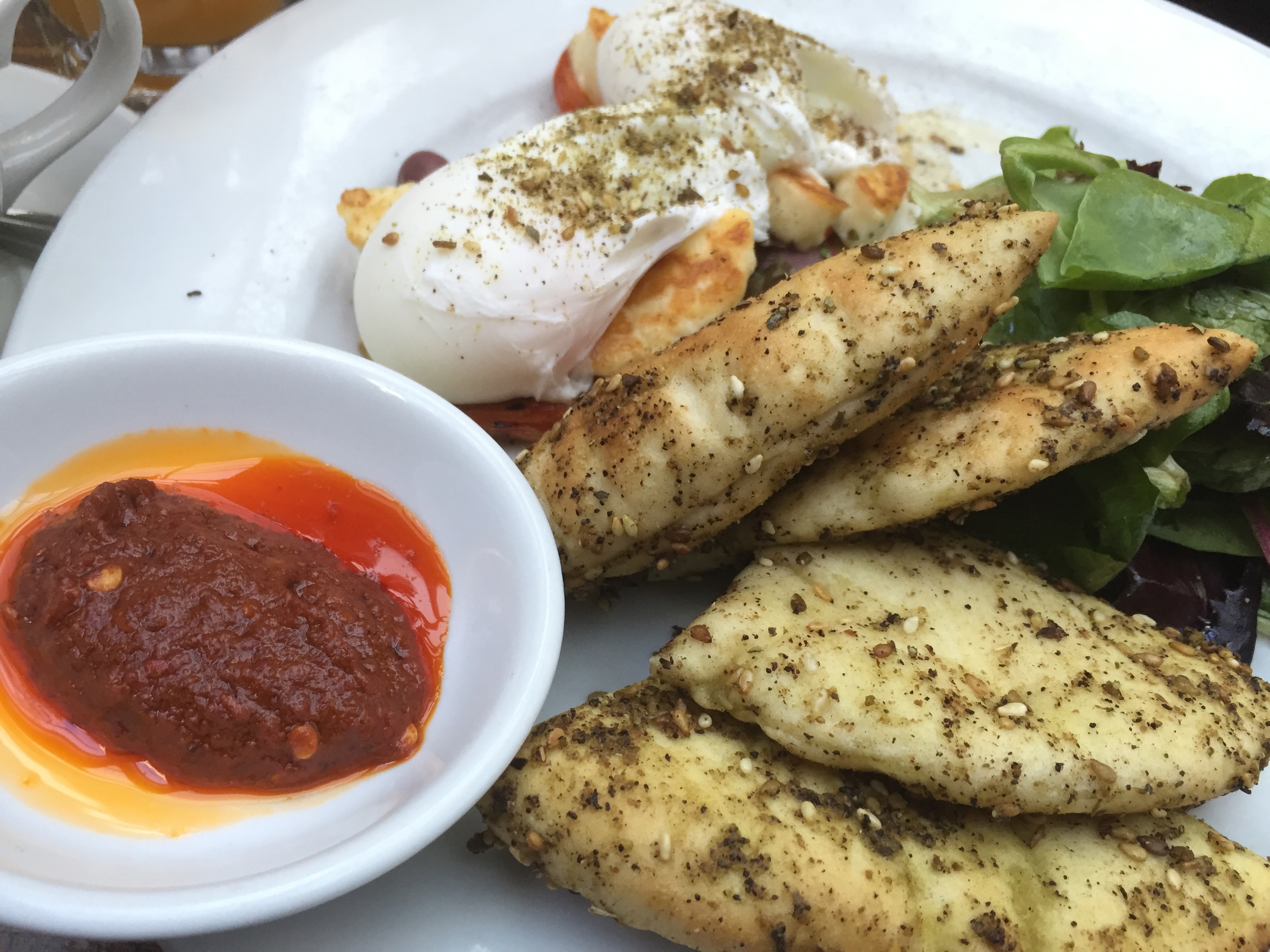 Brunch at Cafe Mogador in Williamsburg, Brooklyn