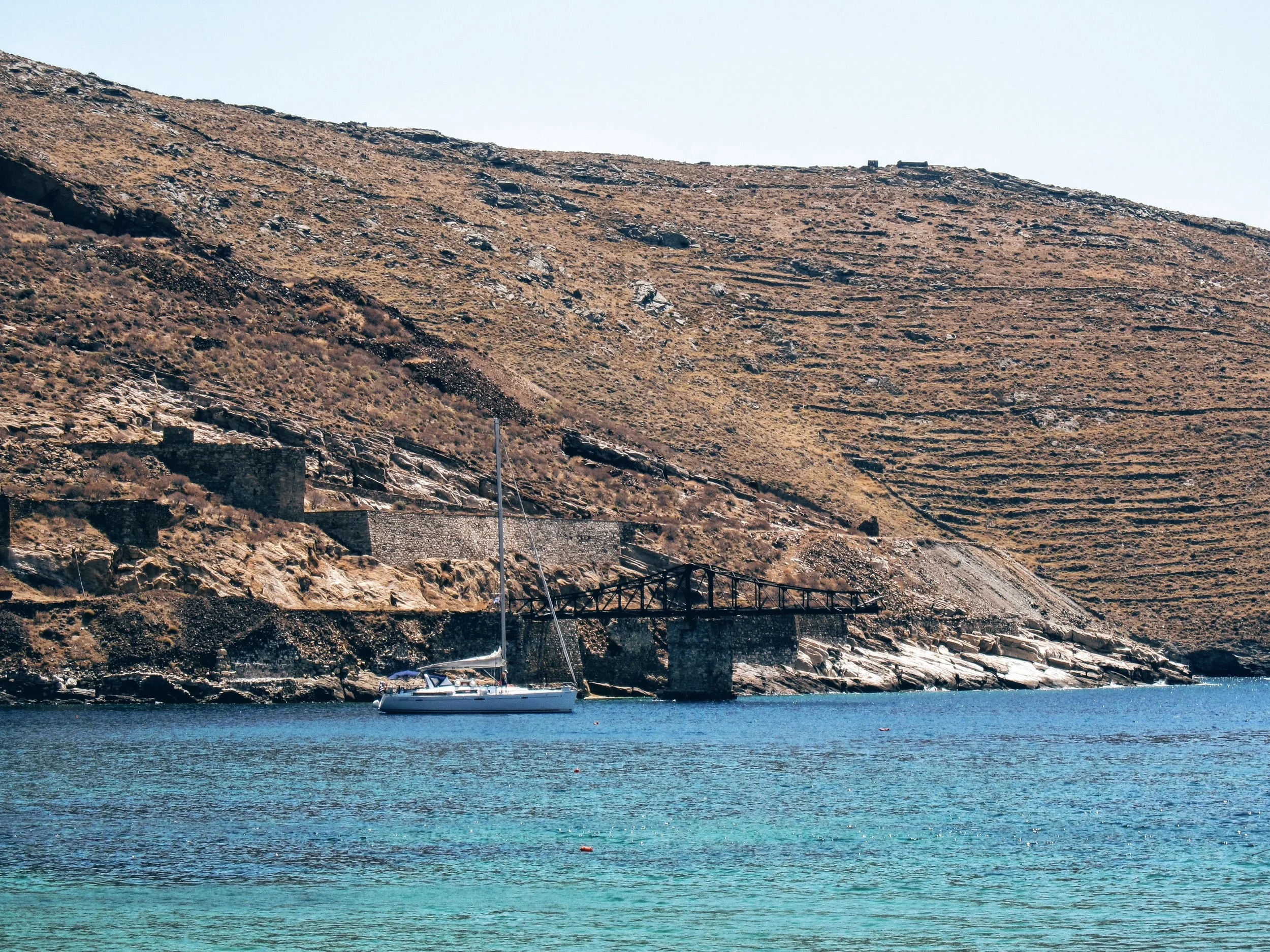 Old mine platform in Megalo Livadi