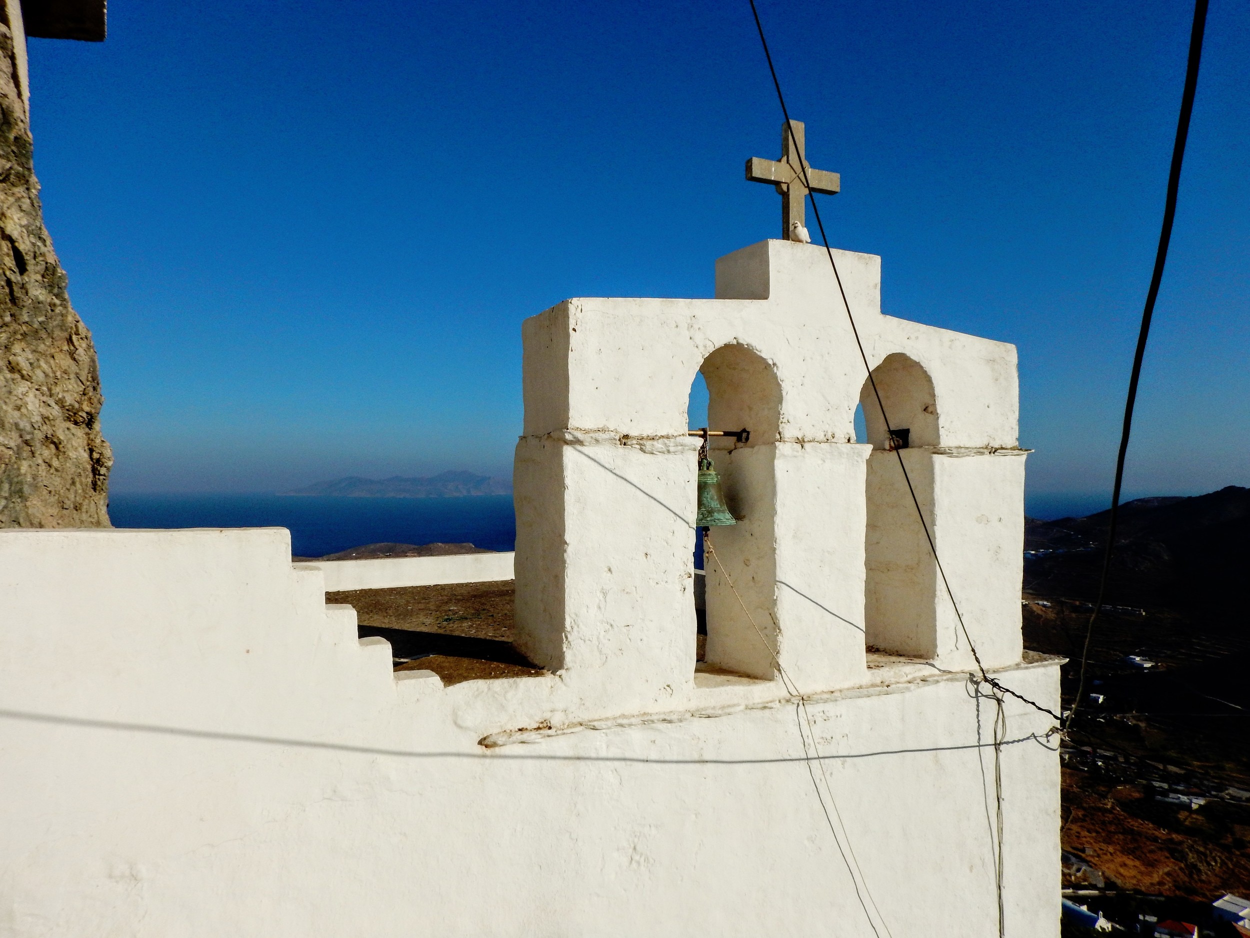 On top of Kastro, the church of Agios Constantinos