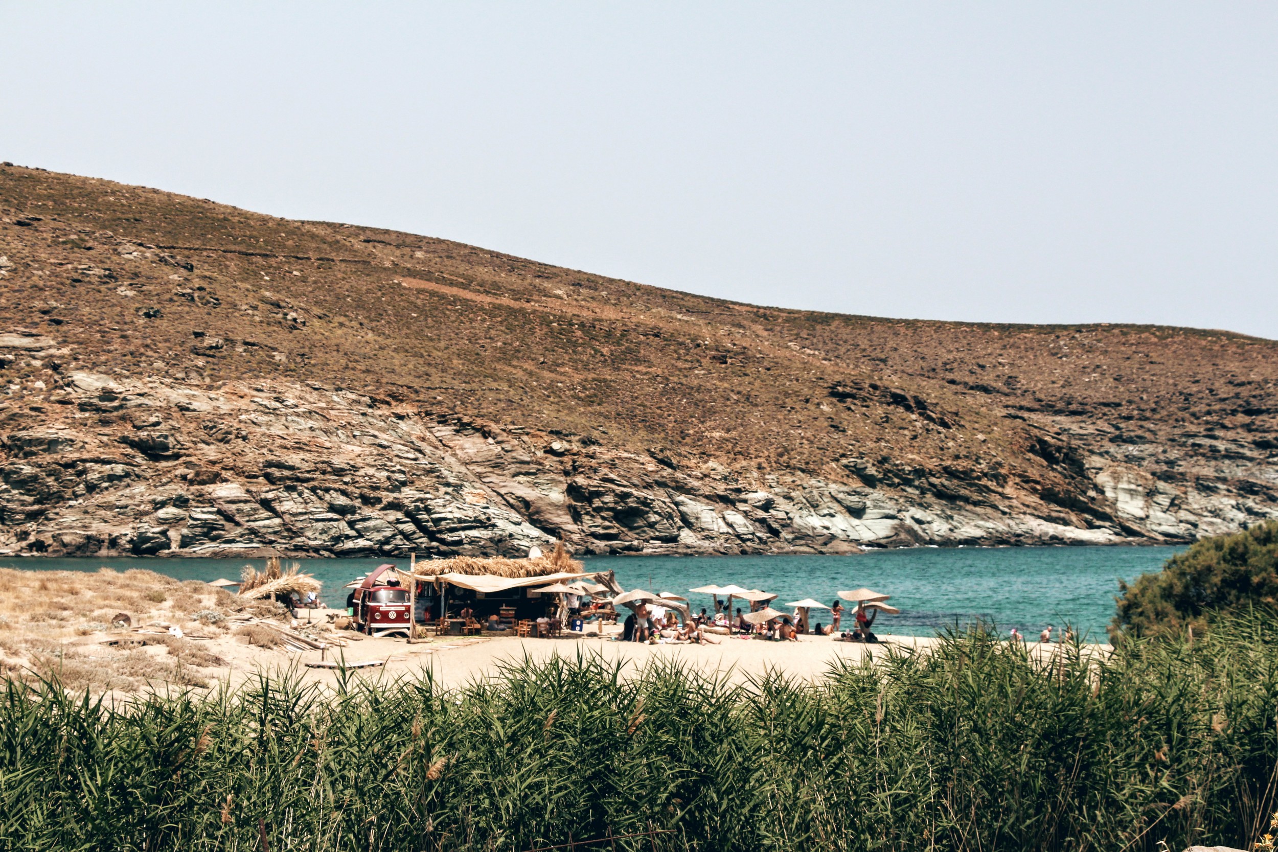 Surfers' retreat in the north of the island at Kolybithra beach