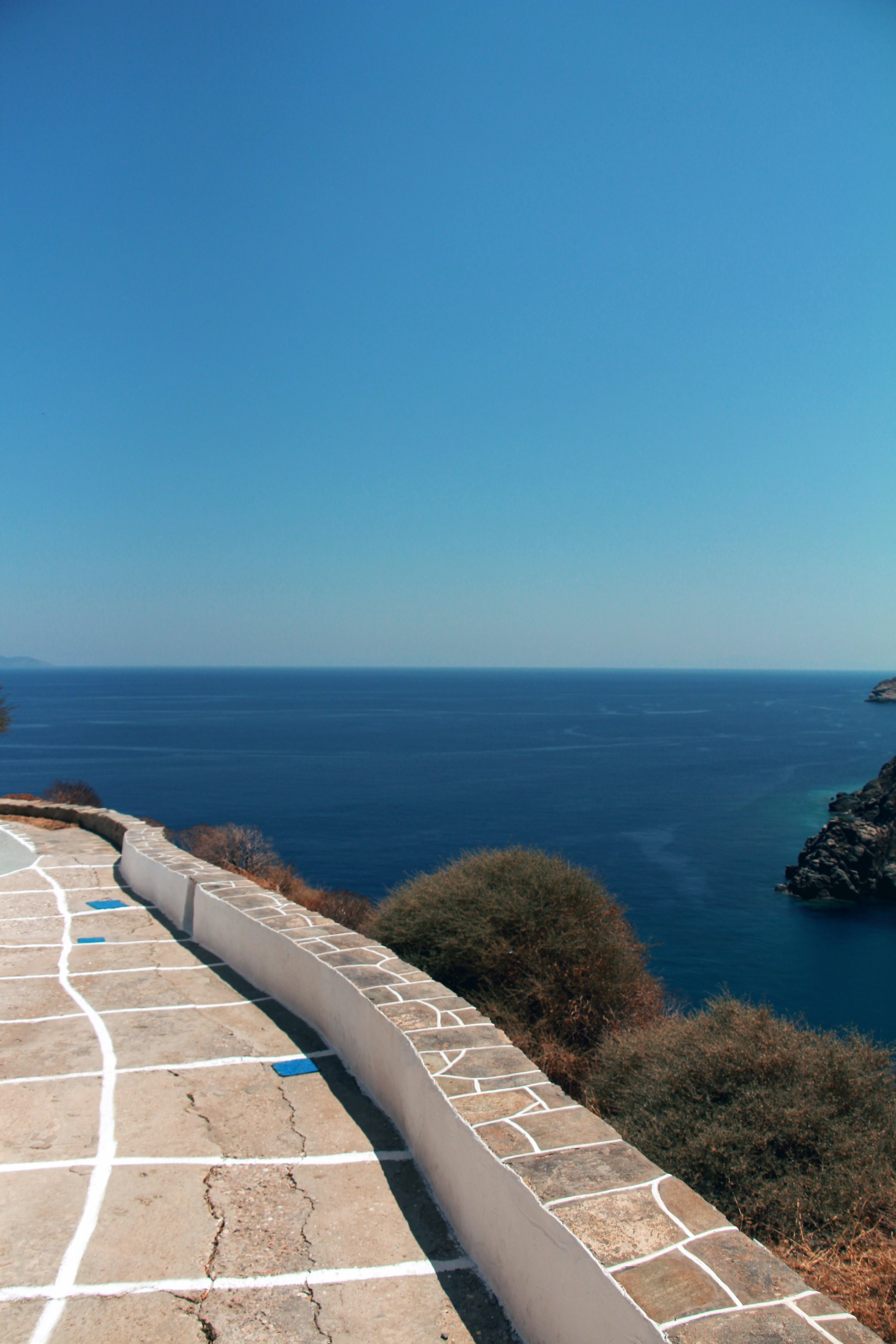 Thew view from Kastro to Antiparos is stunning