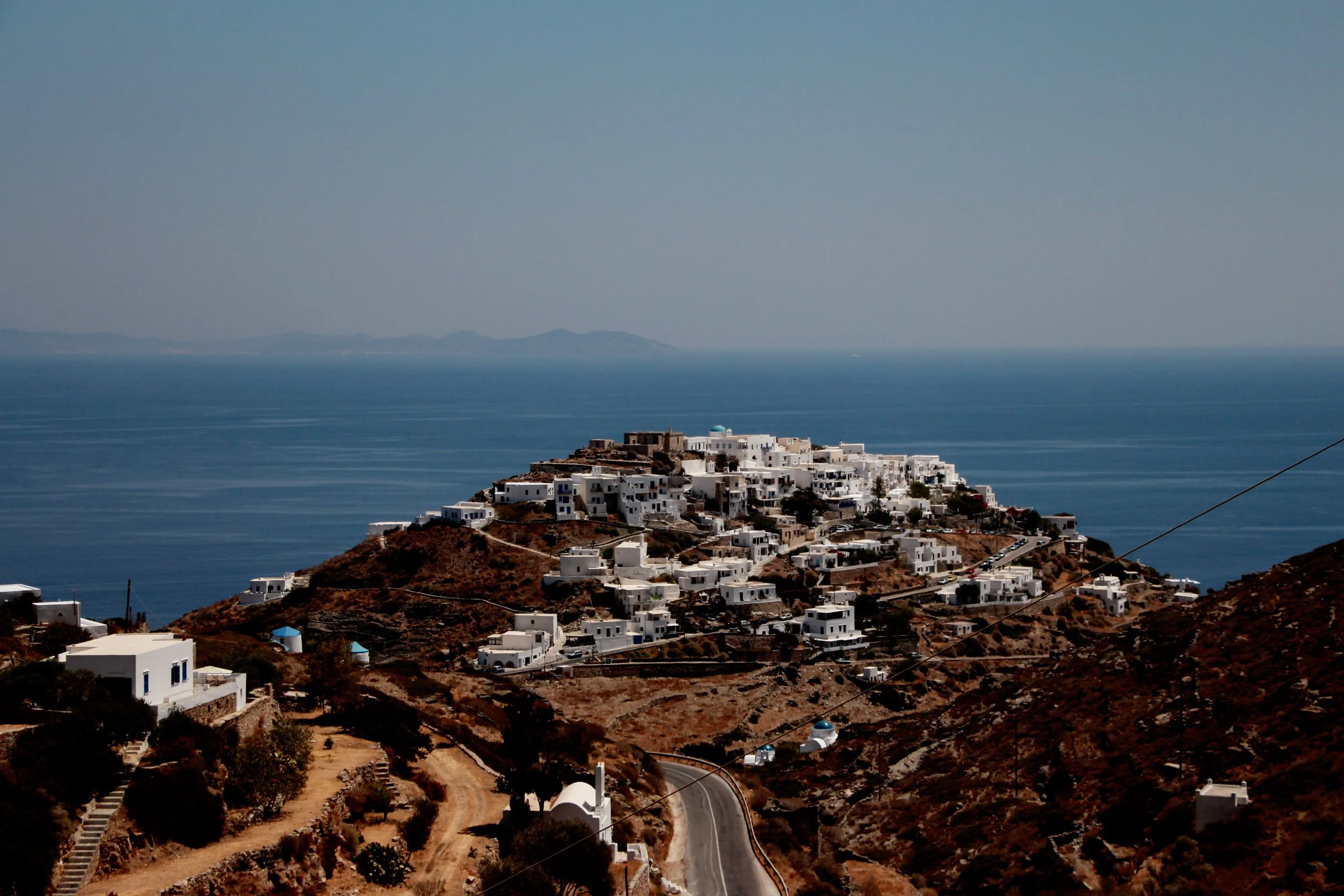 The view from Kastro to Antiparos is stunning