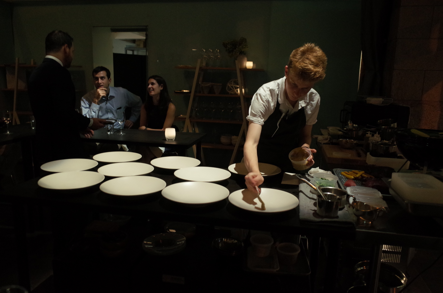 Masterfully serving plates at Eureka