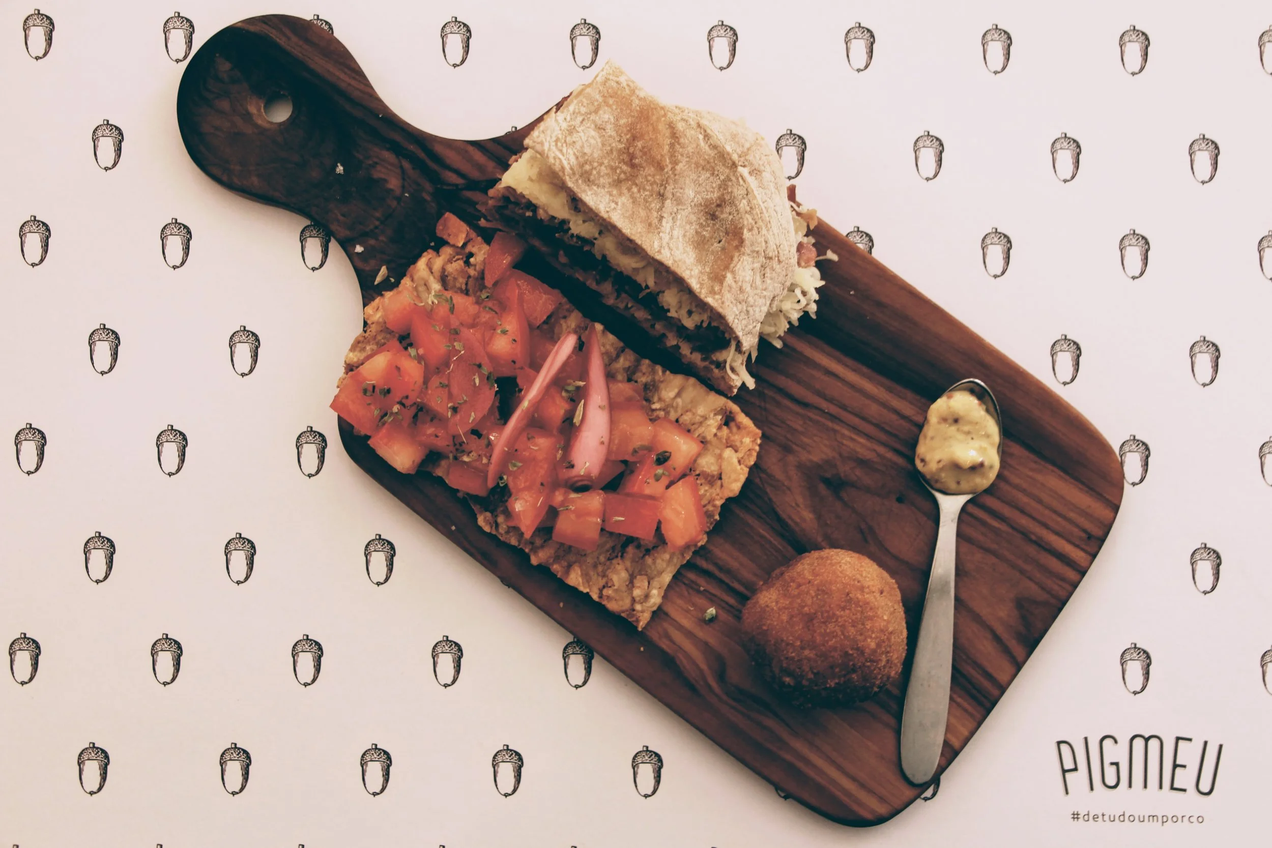 Pork dishes assortment at Pigmeu