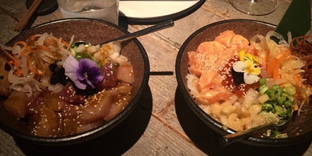 Fish Poke bowls at Black Roe