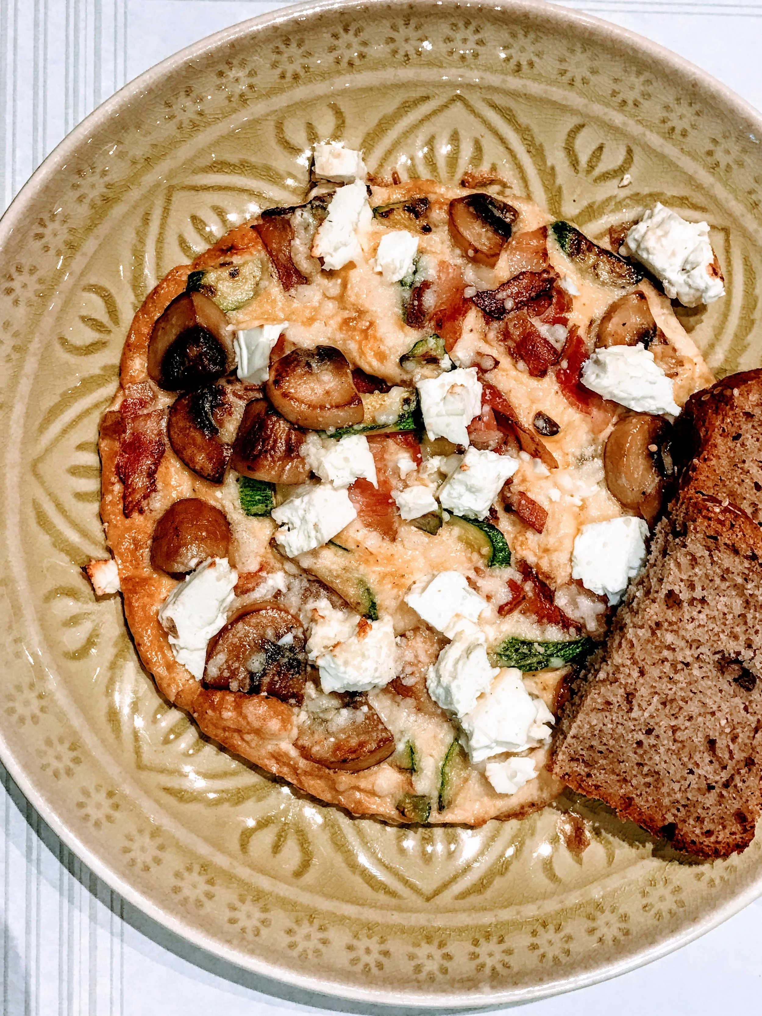 Hangover omelette, heavy on the feta cheese