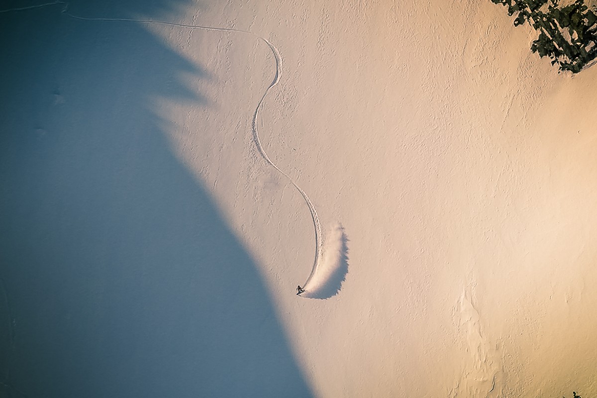 Chugach Mountain Range, Alaska, by High Angle Shot