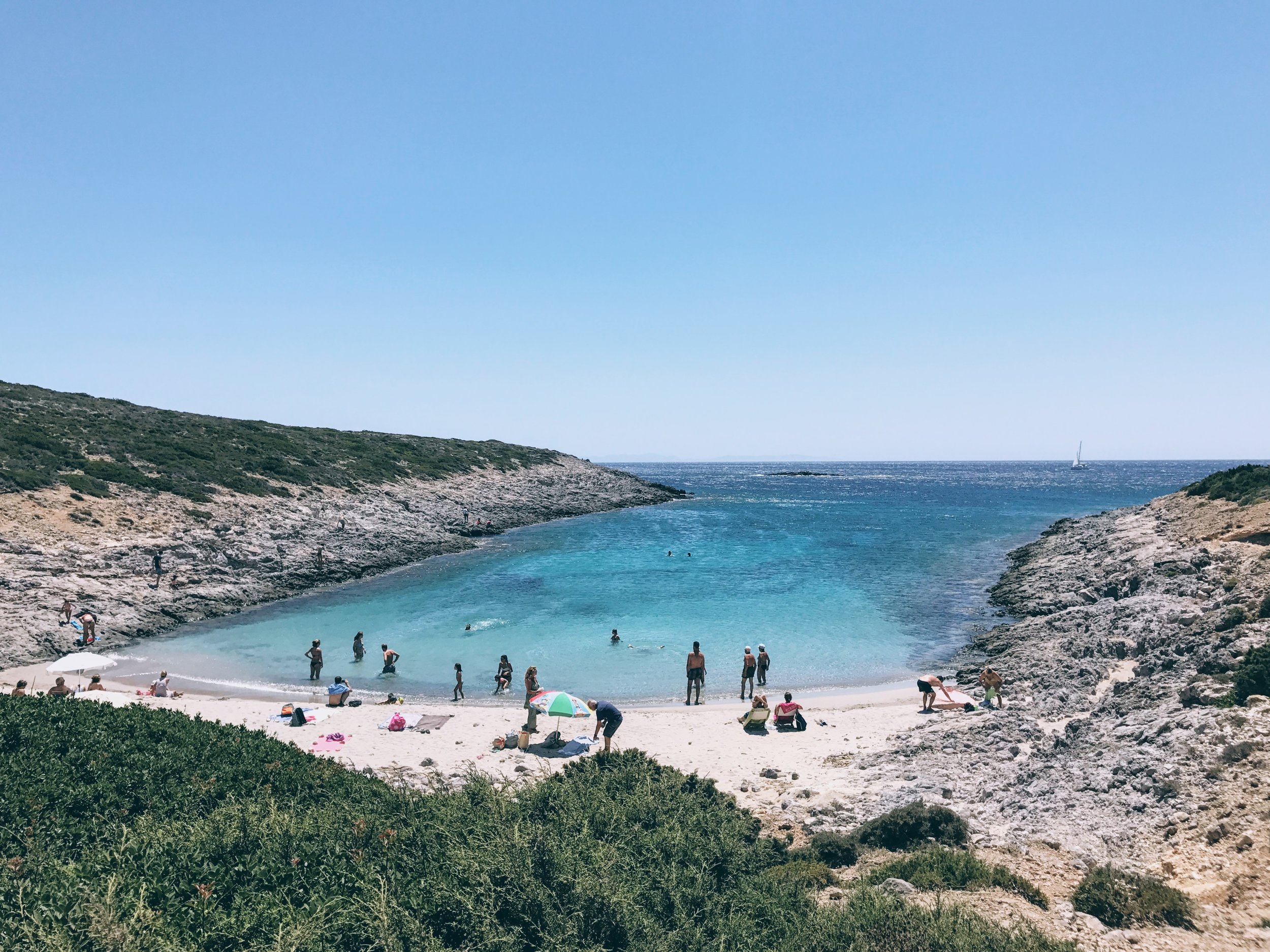 Gorgeous setting at Panagia Faneromeni beach