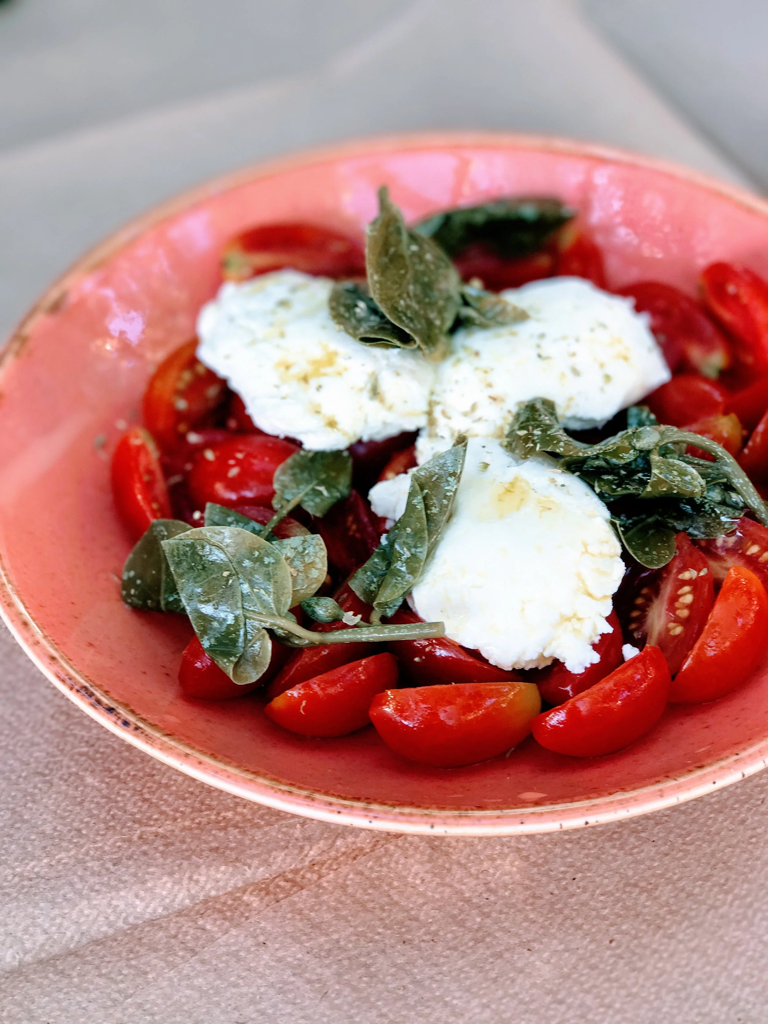 Tomato caper salad at Klimataria taverna