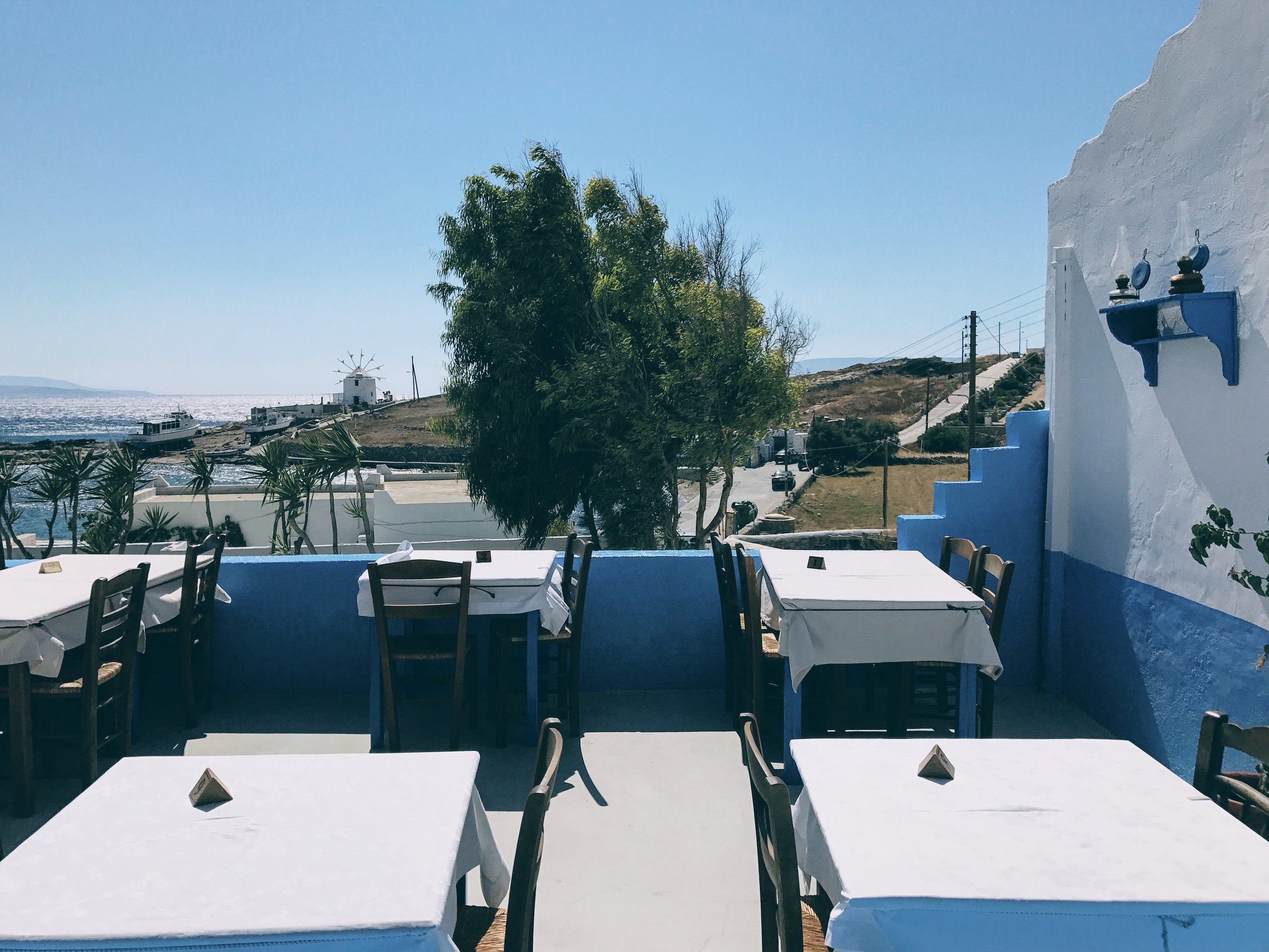 The view from Captain Nicolas tavern