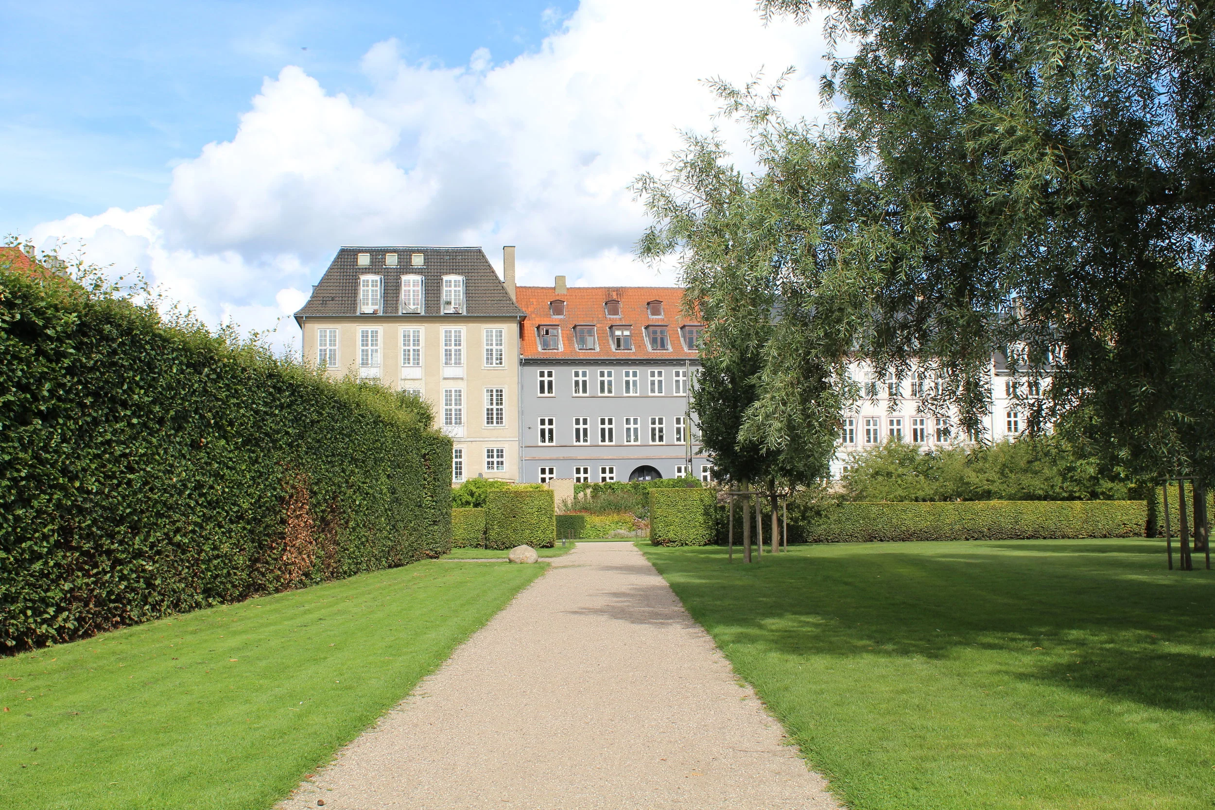 A path in the King’s Garden, adjacent to Rosenborg Castle.